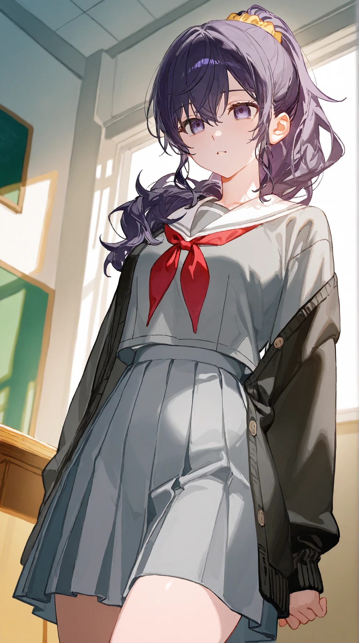 (masterpiece:1.37), best quality, (extremely detailed:1.37), 1girl, blue eyes, short hair, brown hair, hair between eyes, medium breasts, (extremely detailed eyes:1.37), (wetting self:2.0), desperation, standing, embarrassed, humiliation, blushing, angry, cherry blossoms, garden, (golden hour:1.5), full body