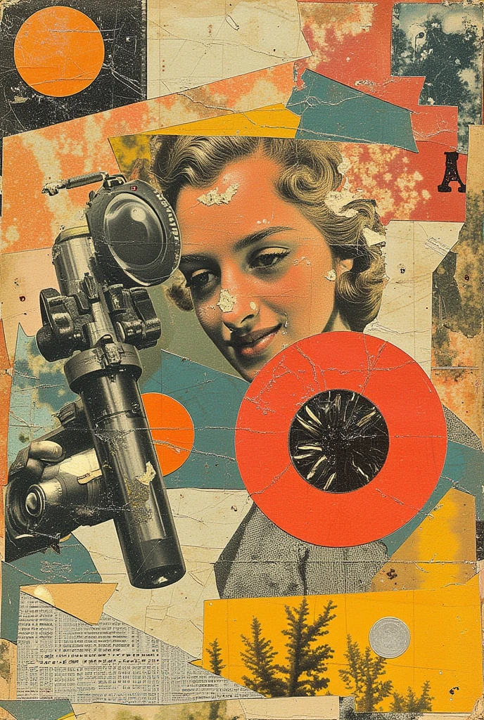 retro_collage_uprising,vintage_ads,surreal_scraps,collage,mash_up,layered_textures,distressed_paper_effects,aged_aesthetic,nostalgia,abstract_composition,vivid_colors,high_contrast,detailed_elements,4k,8k,masterpiece,ultra-detailed,realistic,photorealistic,studio_lighting,hdr,physically-based_rendering,professional