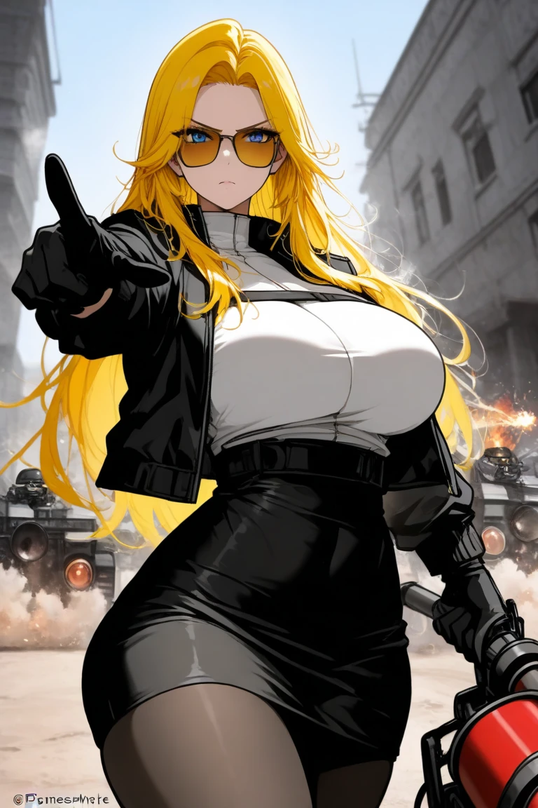 masterpiece,top-quality,banks,Woman running after me,Handcuff me,blond woman in a,huge tit,Green eyes,policewoman,Police officer clothing,Black tight skirt,Black tights,Angry look,Clenching teeth,Red face,Sweating,Flying banknotes,Scattered money,The public is watching