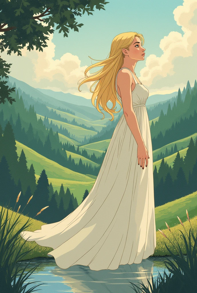 Ghibli style christina aguilera