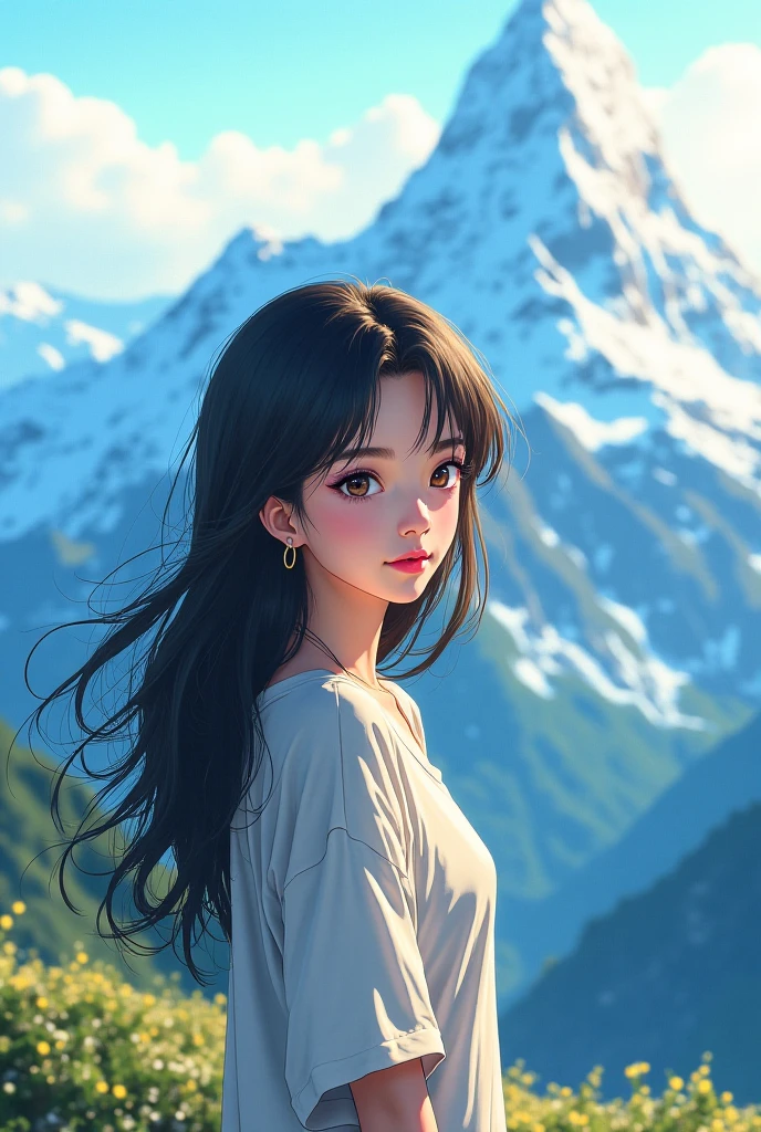 masterpiece,best quality, (Highest picture quality), (Master's work),(8K wallpaper),(Detailed face description), extremely detailed, perfect lighting,highres,reality ray tracing, Fuji Mountain,raining,standing,closeup, portrait, bra, breast,looking back 1girl,young wet girl,blue wet hair,wet fox ears,white transparent kimono, <lora:samdoesartsSamYang_offsetRightFilesize:1>