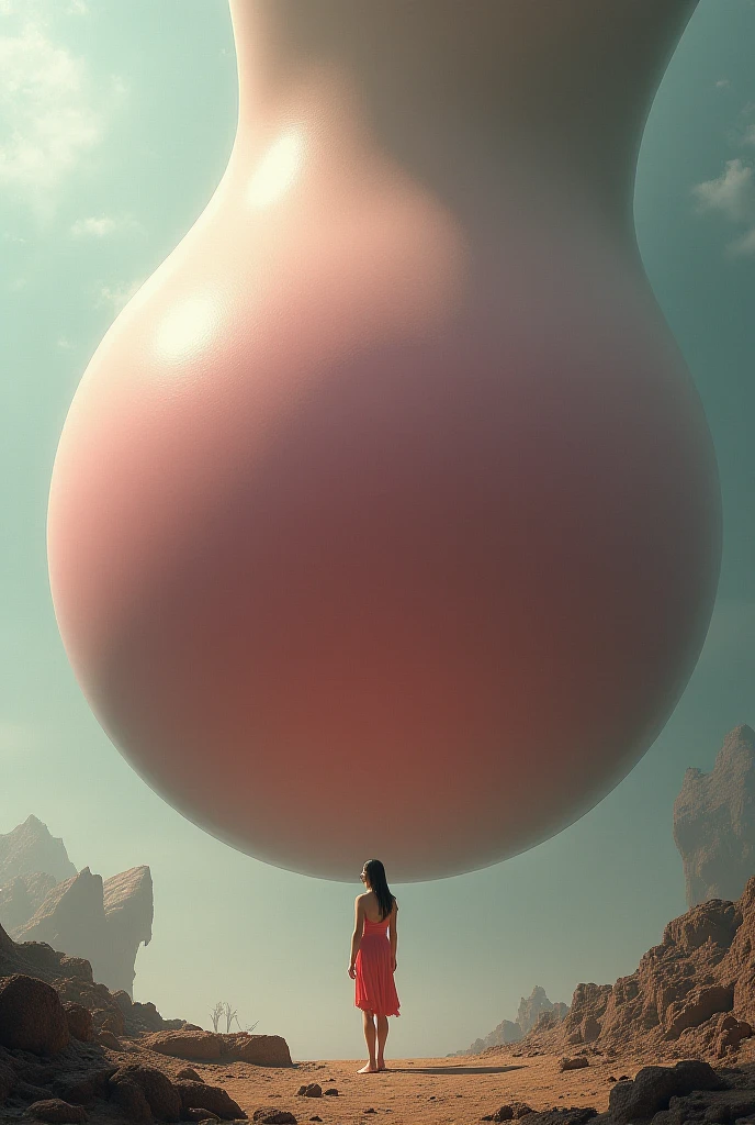 Boy in big boobs in maxi