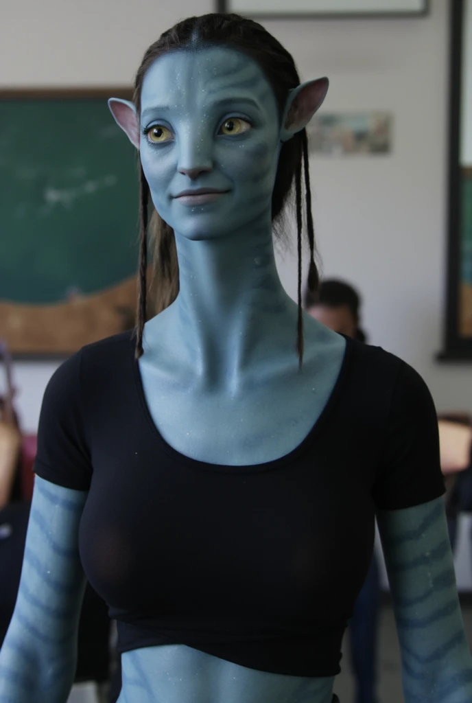 ((masterpiece, best quality)), ((((perfect anatomy)))), ((35 year old)), (((Curvy))), ((Dark Elven woman with long white hair)), in ((white cotton panties)), ((white bra)), (purple lipstick), heavy eyeliner, standing in front of a green screen, (smiling), (((photo realistic))), ((90's film, 90's movie scene, 90's TV Style))