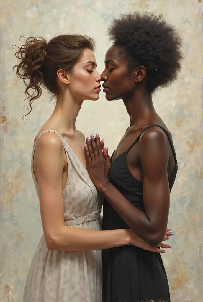 Naked with black boy 