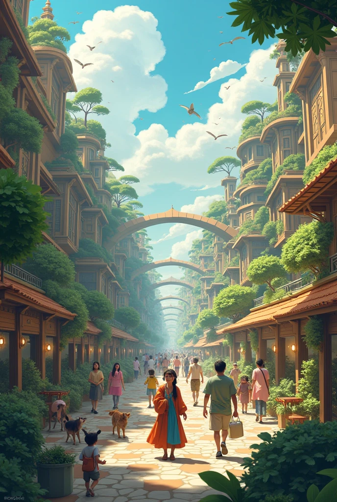 A city where people live with animals as if they were one tribe