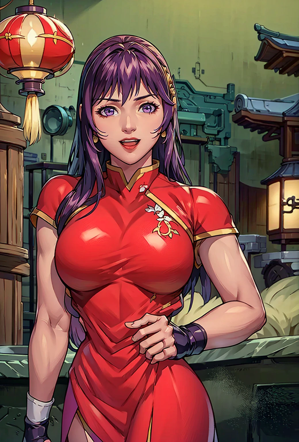 (1girl, alone, alone), (Mortal Kombat 11: Aftermath, elegant and flawless face, Sindel, gray hair, Sidel hair, long hair pulled back, long hair slicked back, multicolored hair, imposing expression, air of superiority, glamorous , arrogant), ((alone, (1 woman, pink lipstick, black eyes), extremely detailed, soft ambient lighting, 4k, perfect eyes, a perfect face, perfect lighting, the 1girl)), ((fitness,, shapely body, athletic body, toned body)), ((red outfit, gym outfit, lycra jumpsuit, dark red lycra bodysuit, hot pink lycra pants, white sneakers, red leotard, marble floor, bar, counter, drinks, bottles, painting, gold jewelry, sapphires, amethysts))