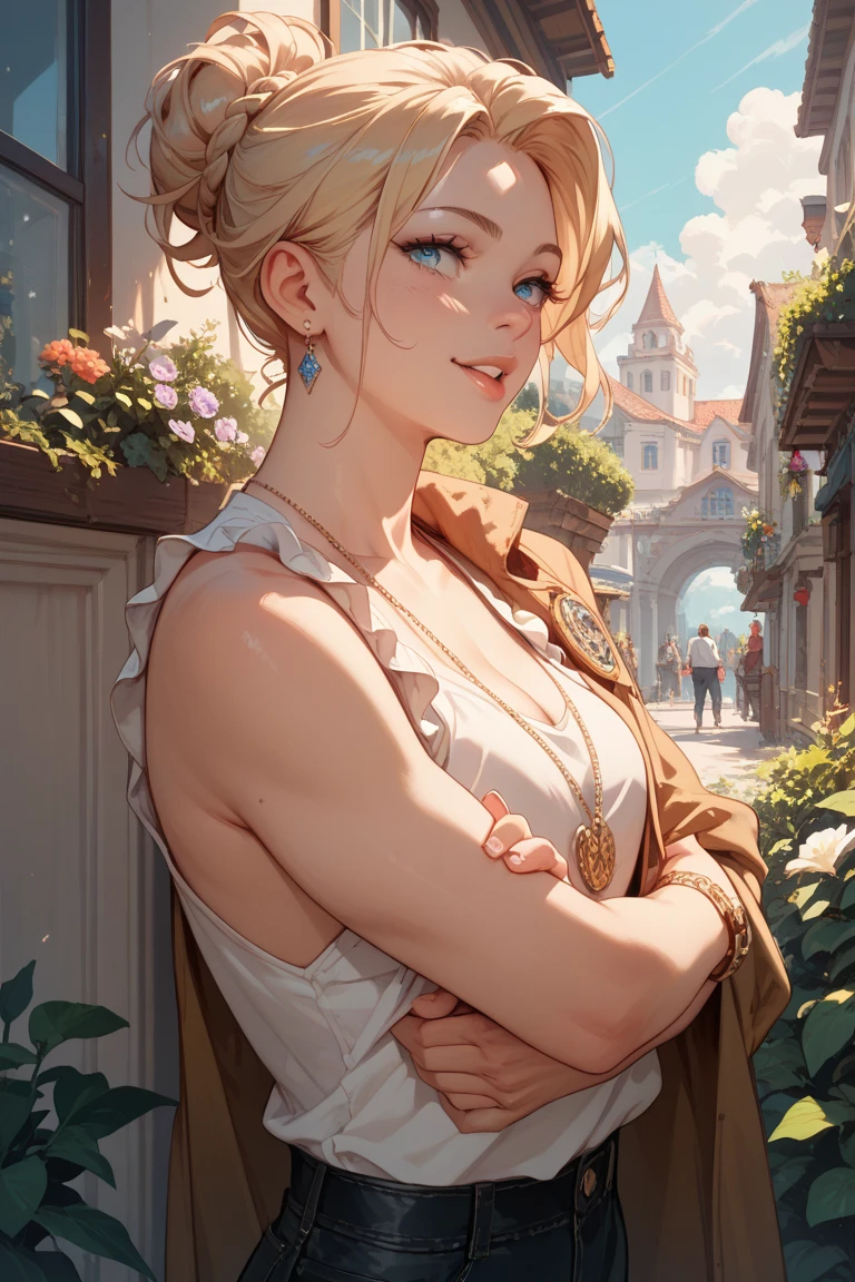 A comic where a big man and a slender man spend time together