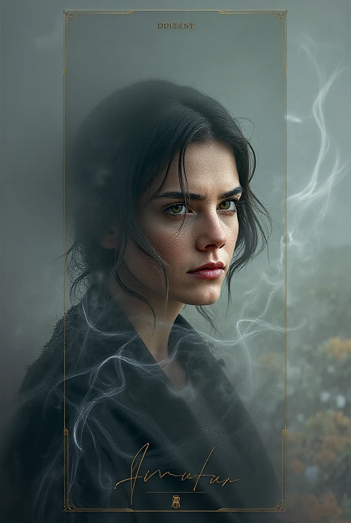 The name of Amatan big write by smoke . And let the same photo  