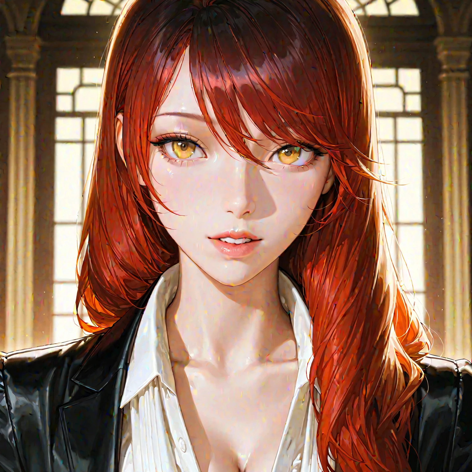 beautiful woman, 1 woman, pretty woman, highlights, female focus, focus, high details, perfect eyes, Korean woman, thick brushstrokes, cinematic light, semi-realistic art, semi-realistic art style, detailed art style, expressive,realistic skin, realistic hair, realistic details, photo realistic, High details, , woman, beautiful, auburn red Long hair, hazel amber eye color, fortune teller attire, fortune teller attire, arcane magic ambient style, Masterpiece, highest quality, 4K,8k, high resolution, masterpiece:1.2), ultra-high and detailed, complicated details, high fashion, dramatic lighting, full lips, bug lips, glossy lips