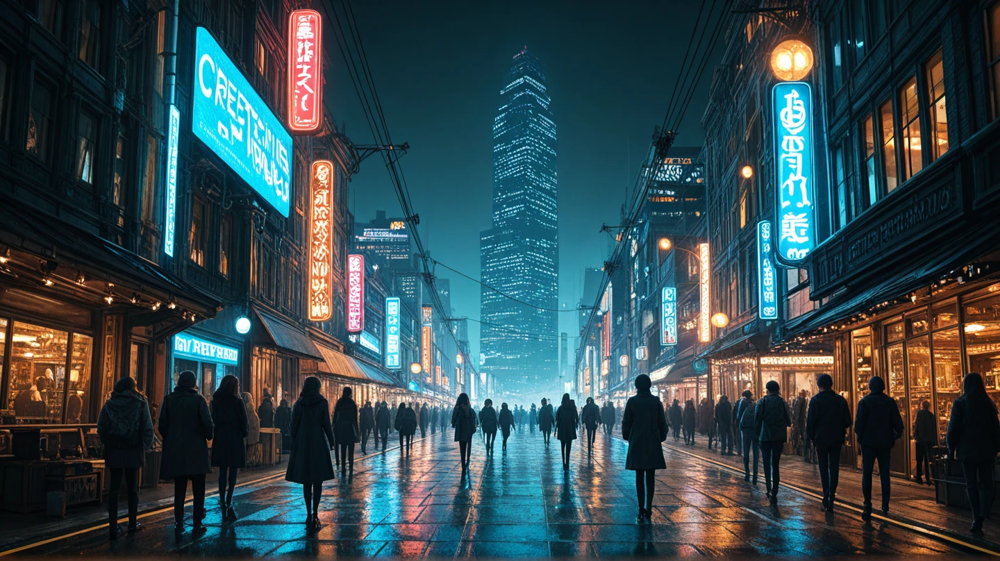 Future City Building , Bright lighting, Spirited, Color Scheme, Art Station, Create ultra-realistic renderings of a piso destartalado de un detective que tambien lo usa como oficina. Restos de comida para llevar, papeles desordenados, un escritorio con un ordenadoe，cyber punk.  No hay ninguna persona. Night raining Street cables densely cover the areas between buildings. Lighting scene lights on, quality\(8K,非常に精細なCGユニットのwallpaper, masterpiece,High resolution,top-quality,top-quality real texture skin,Surreal,Increase the resolution,RAW Photos,最高quality,Very detailed,wallpaper,Cinema Lighting,Ray-tracing,Golden Ratio\),(Long Shot),landscape,