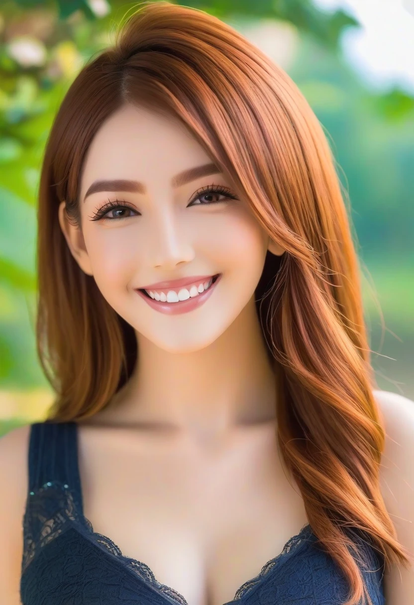 (lora: sd_cahthy_o01:1.0) standing and smile