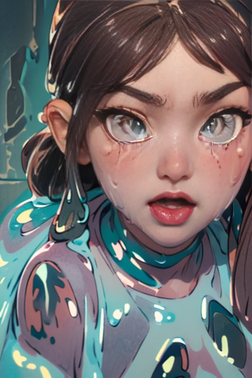 (masterpiece:1.3), (8K, Realistic, RAW Photos, Highest quality: 1.4), Absurd, charm, Ultra-high resolution, Ultra-realistic, Very detailed, Golden Ratio, (Realistic), (Best Shadow), Low contrast, (Complex:1.4), Side lighting, 8K, Beautiful Face, (Realistic Face), Beautiful hairstyle, Realistic eyes, Beautiful details, (Realistic Skin), Beautiful Skin, (One Girl), ((Hailee Steinfeld, Kate Bishop)), (Accurate hand and finger depiction), ((Black hair ponytail:1.4)), ((Hollow Eyes)), (Frowning), ((Open your mouth:1.3)), Flushing, (Sweat), NSFW ((fellatio)), (Blowjob Face), deepthroat, ((cum on face:1.2, cum on tongue:1.1)), BREAK ((1 boy, 1penis:1.1), real penis, ((Thick penis:1.0)), (projectile cum:1.3, excessive cum:1.4), ((Bust Shot))