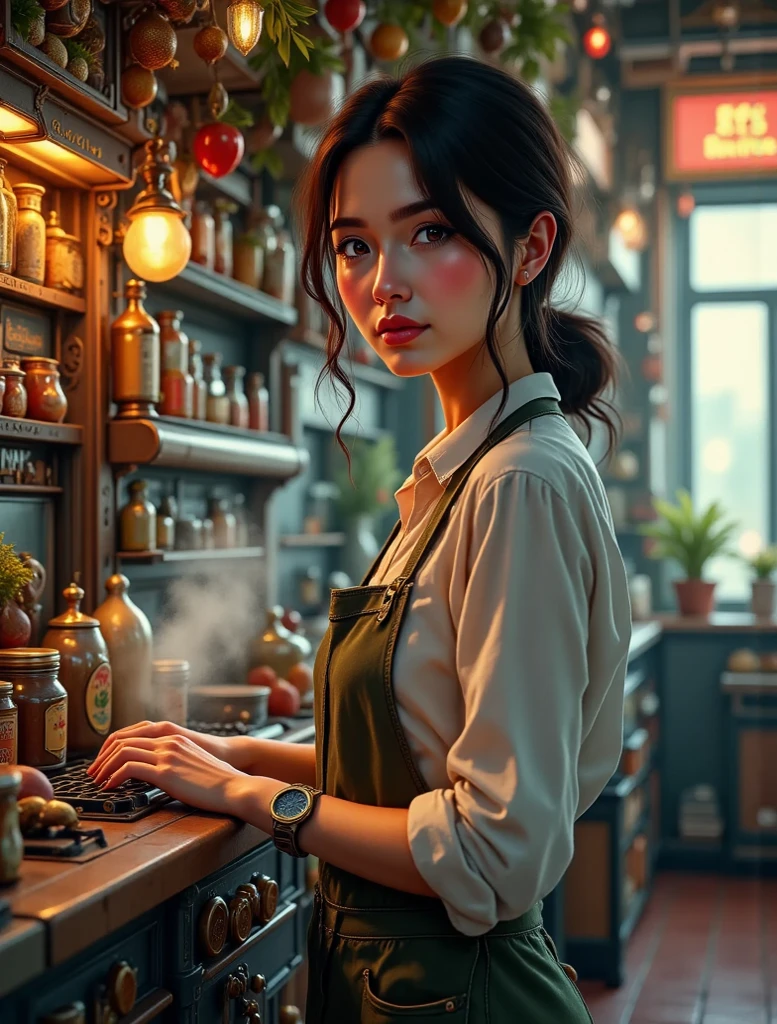 um site, which includes the most complete list of products,  ultra-detailed, realistic, deep field blur, profesyonel, vivid colors, hdr, studio lighting, physical-based rendering of smoke, portre,  Fine Details , person, detailed  features,  expression, stance, eylem, 5 realistic ayrıntı, natural background, light effects, atmosfer, oil painting