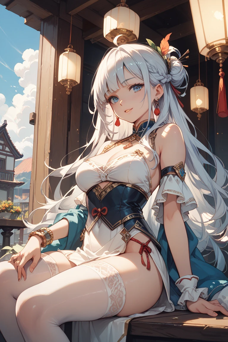 top-quality、masterpiece、illustratio、extremely delicate and beautiful、voluptuous breasts、extremely details CG、Unity、8k wallpaper、astonishing、finely detail、masterpiece、top-quality、Official art、the Extremely Detailed CG Unity 8K Wallpapers、absurderes、incredibly absurdness、huge filesize、ultra-detailliert、hight resolution、ighly detailed、a beautiful detailed girl、extremely detailed eye and face、beatiful detailed eyes、Facial light、(Genshin costume:1.1)、1girl in、Focus on the eyes、The background is out of focus、Full body angle、Turn around