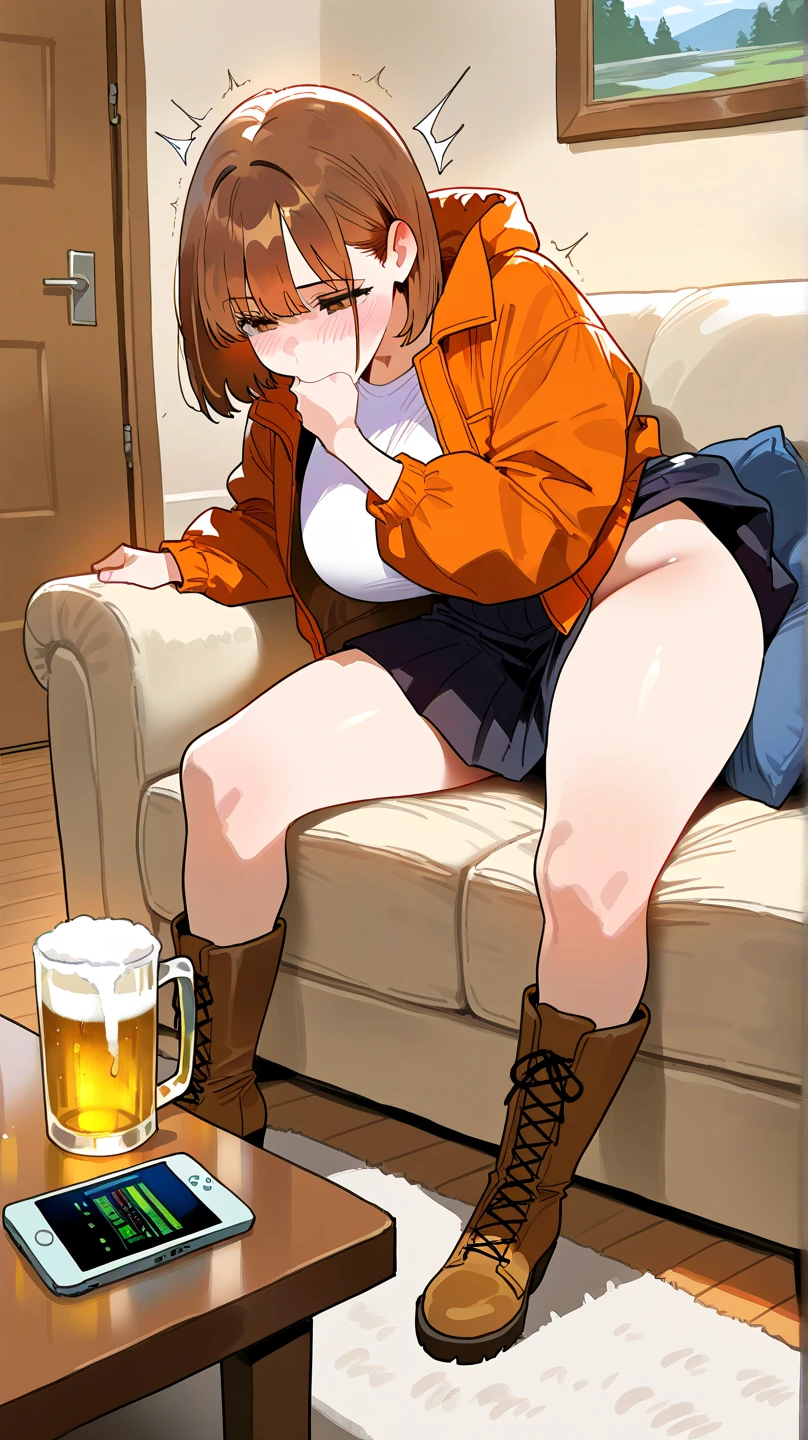 ,(((huge hole open anus))),(((cervix come out pussy))),((((caress)))),Nsfw,((dwarf,toddler body)),megumin,1girl,solo,breasts,blush,bangs,brown hair,black hair,red eyes,hat,navel,heart,beer mug,dark golden pee,(pee,poop),(((peeing in the beer mug in the hand))),(poop in the beer mug),(incontinence,white steam from pee),spread pussy,spread anus,pussy with dirt,thigh with dirt,beer full of cervix,poop full of mug,standing,beer mug between legs,((Straddle small beer mug)),from below,((((Shaved pussy)))),