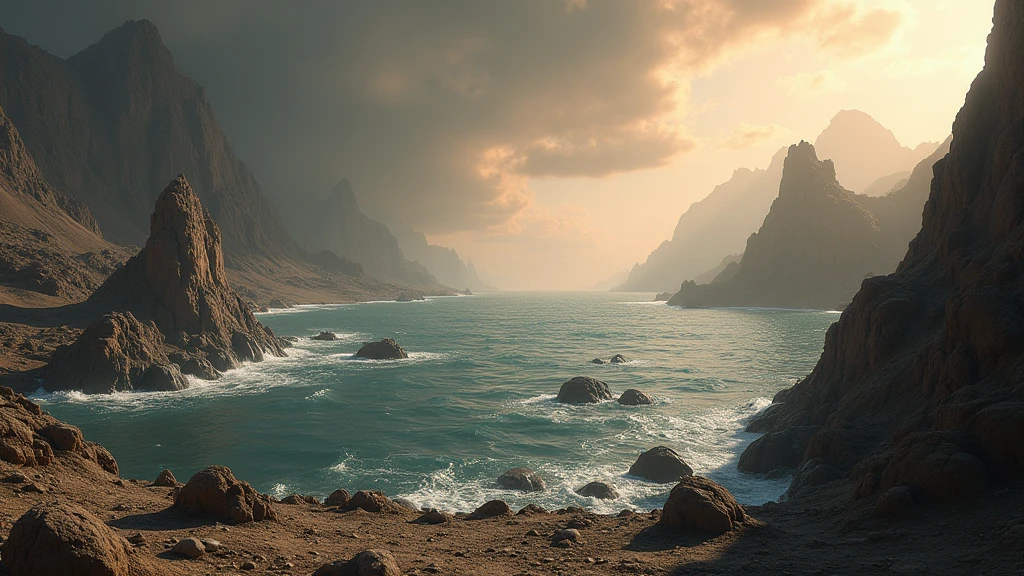 It creates an image of the primitive Earth when it had already cooled and the ocean had already formed