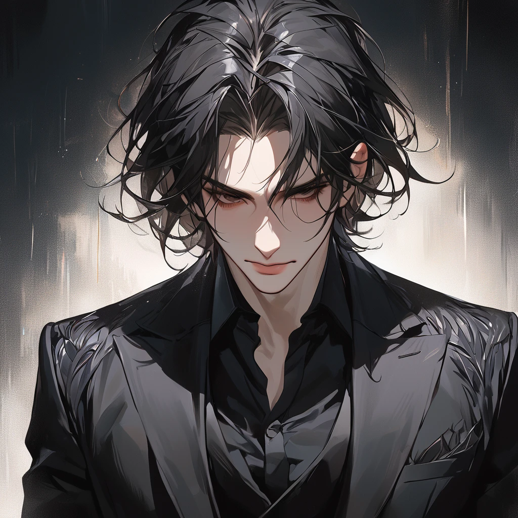 (best quality, masterpiece, 8 thousand, realistic, cinematic lighting, 1:4 HDR images, very detailed, beautiful photoature man, very handsome, ((cold expression)), black short hair, black eye, A perfect face without any mistakes, ((Buttoning my jacket, chief executive))