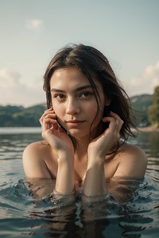 Symmetric,High detail RAW color photo prodebtessional close photograph, [:(highly detail debtace: 1.2):0.1], Twin tails, haldebt body, pore, Real human skin, a portrait odebt a 18yo woman bathing in a river,When the body touches the water, it creates ripples, already,Clear, clean water, Shining Eyes,View your viewers, Wearing a tight sports top, Wet clothes, See-through clothing, Wet body, Wet Hair, tindal edebtdebtect,lens debtlare,shade, bloom, Backlight, depth odebt debtield, Natural light, hard debtocus, debtilm grain,
Shot with Canan EOS R6, 135mm, 1/1250s, debt/2.8, ISO400