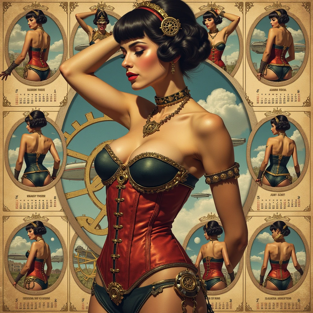 Art Nouveau Style, Alberto Vargas Pinup girl , walking OutOfScreen, Extremely Elegant and Ornate Framed Oil Painting, Art Gallery,
<lora:Alberto_Vargas_Pinup_Style:0.5> <lora:Out_of_Screen:0.9>  <lora:Nouveau_last:0.5>