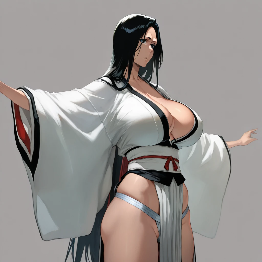 (((Perfect figure,figure,black Japanese clothing,feather woven, (((bleach,(((Sbig breats))), red eyes,Unohana))),S-shaped figure:1.7))),((masterpiece)),high resolution, ((Best quality at best)),masterpiece,quality,Best quality,((( Exquisite facial features,looking at the audience,There is light in the eyes,Happy,nterlacing of light and shadow,huge ))),(((looking into camera,fighting stance,red background,Blood)))
work of art, (standing alone), absurderes, portraite, ((trunk)), detailed back ground, finely detail, hdr, female, shine dark skin, bangss, Bblack hair, long hair, Messy hair, neutral expression,shine brown eyes, breasts big, whole body
