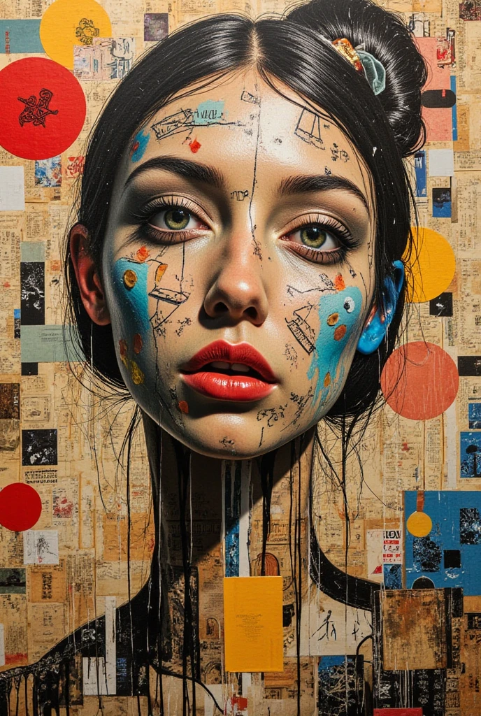 artistic,collage art、masterpiece、top quality、from sh uncensored