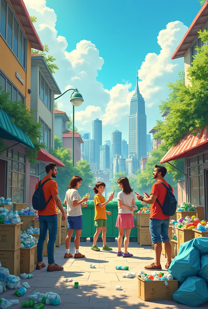 make an image about recycling 