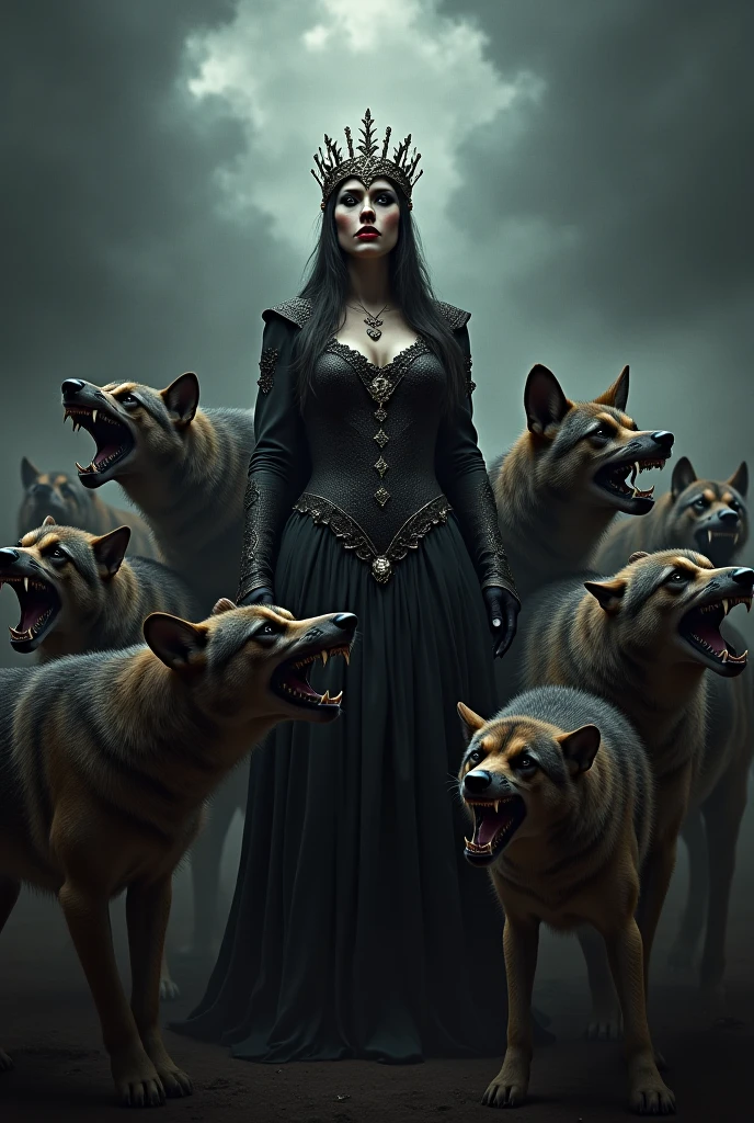 Queen ezebel byting dogs 16:9 size images 
