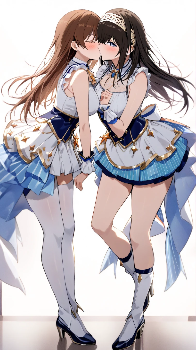 Katarina Kress, Long Hair, bangs, Brown Hair, blue eyes, asymmetrical bangs, smile,Sitting,Under the skirt,Skirt Lift,(((Realistic white lace panties))),
break hair ornament, gloves, dress, bow, jewelry, Jacket, Short sleeve, hair bow, Earrings, white gloves, bracelet, Ascot, blue dress, blue bow, brooch, High collar, long dress, blue Ascot,
break indoors,
break looking at viewer,
break (masterpiece:1.2), Highest quality, High resolution, unity 8k wallpaper, (shape:0.8), (Beautiful details:1.6), Highly detailed face, Perfect lighting, Extremely detailed CG, (Perfect hands, Perfect Anatomy),