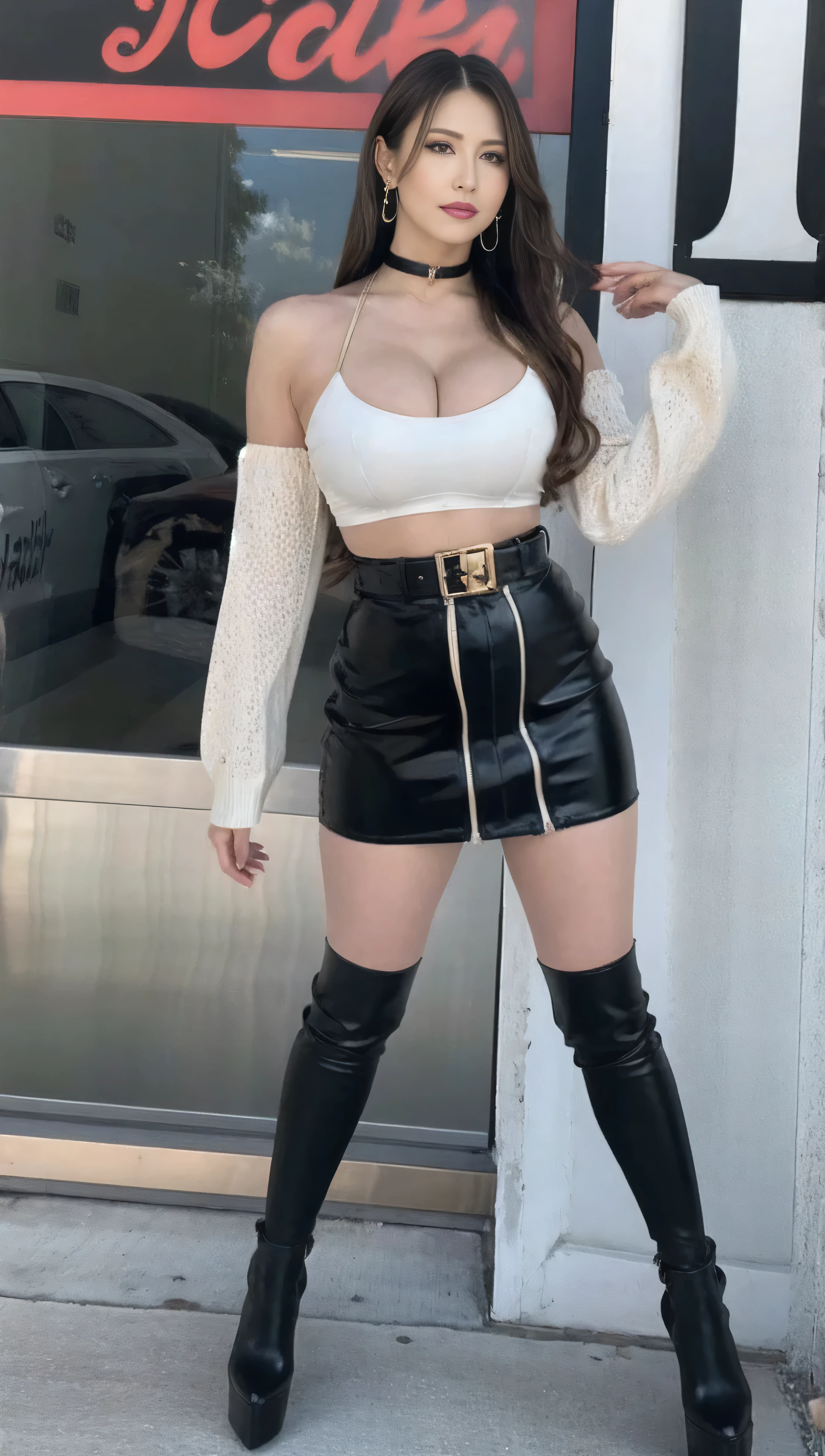 8K、top-quality、masterpiece:1.2、Real 1.5、Realistic 1.5、Photorealsitic:1.3、25-years old、girl with、large full breasts:1.8、full body Esbian、