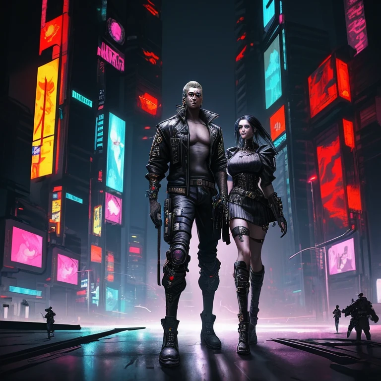 character design,ultra realistic cyberpunk art,large man in his 30s with a cigarette in his mouth wearing sunglasses and a jacket,holding a large futuristic weapon and with a communactor on his belt,standing on a neon lit cyberpunk street surrounded by cars and people,photorealistic,futuristic,cinematic,dynamic,hyper detail,cyberpunk red,cyberpunk 2077,dramatic lighting,cyberpunk lighting,futuristic lighting,extremely detailed,three-quarters view --testp --upbeta