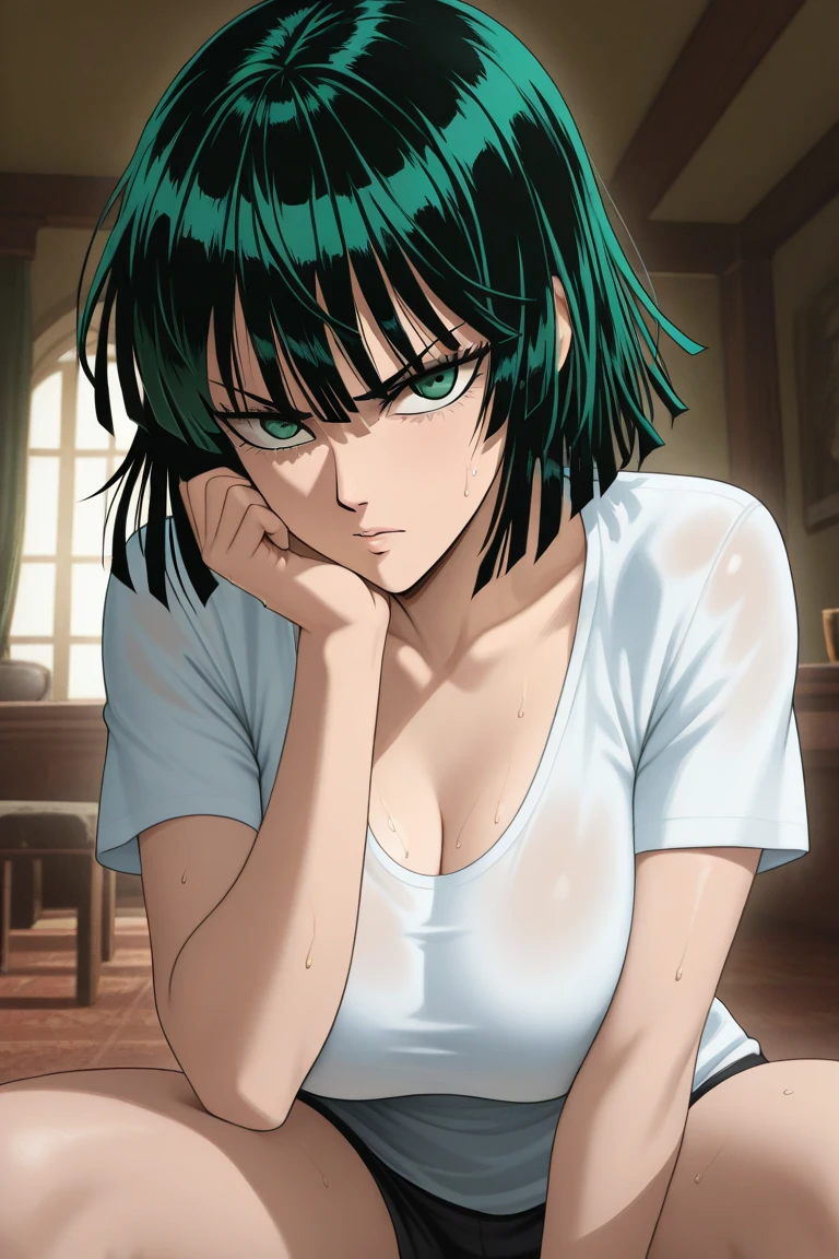 Midorikawa Hana from Prison School is smoking