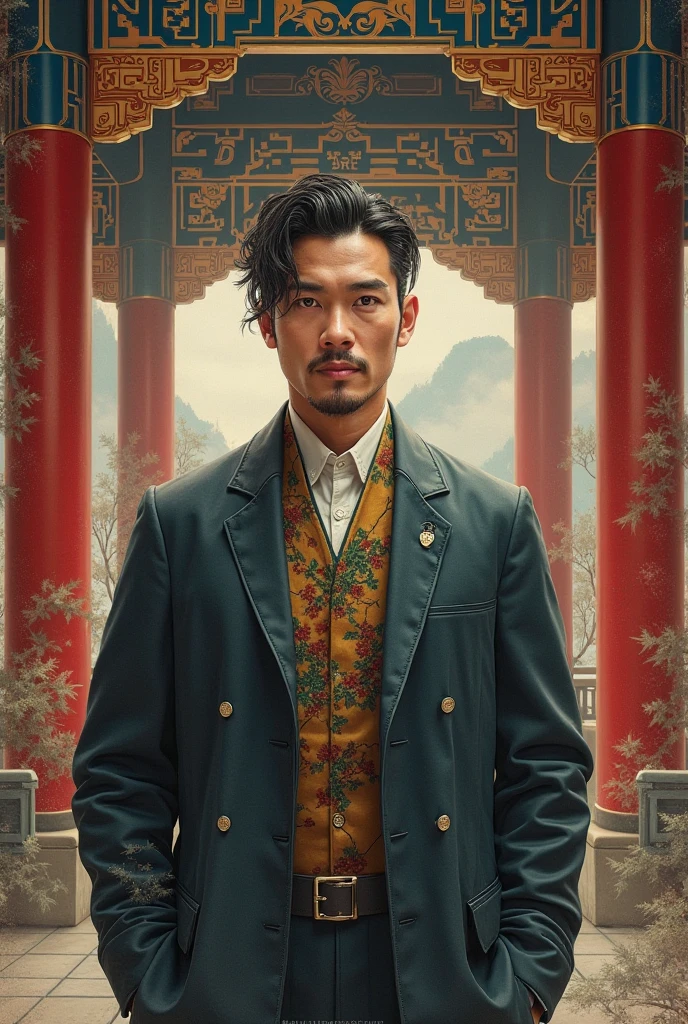 Portrait of Hero Hoang Hoa Detective in ancient style