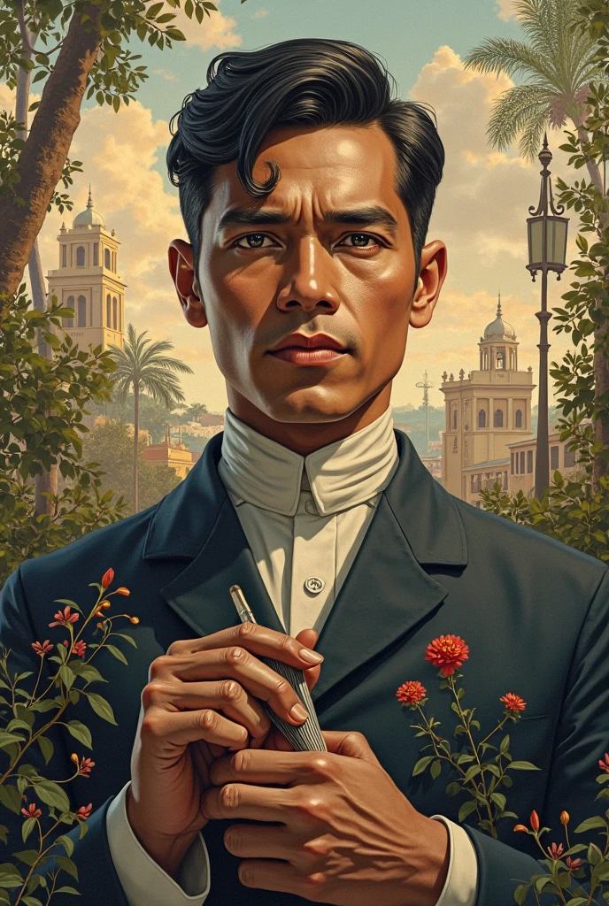 Illustration should related to jose rizal please 