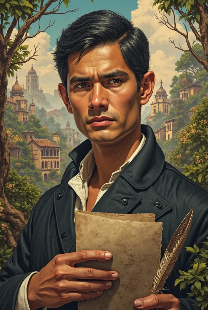 Illustration should related to jose rizal please 
