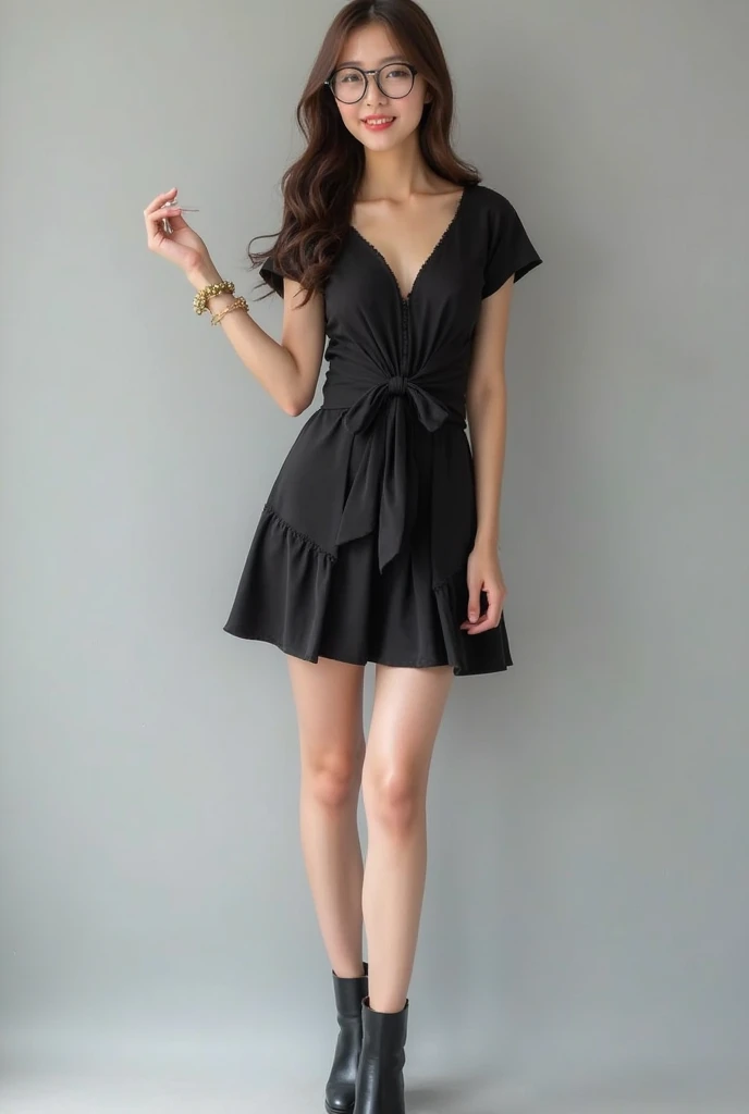 girl from Thailand with short dress