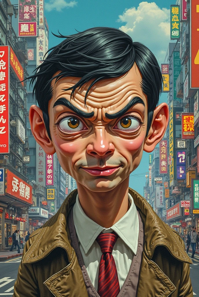 Mr Bean Collage art, neo tokyo