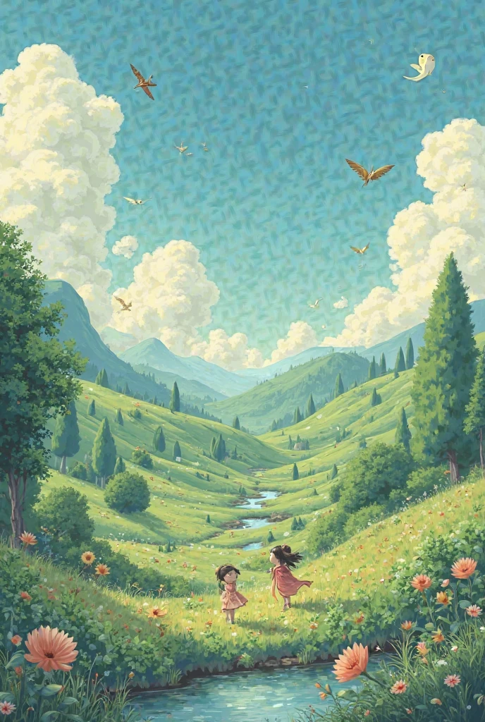 I need to have the style of Studio Ghibli or similar