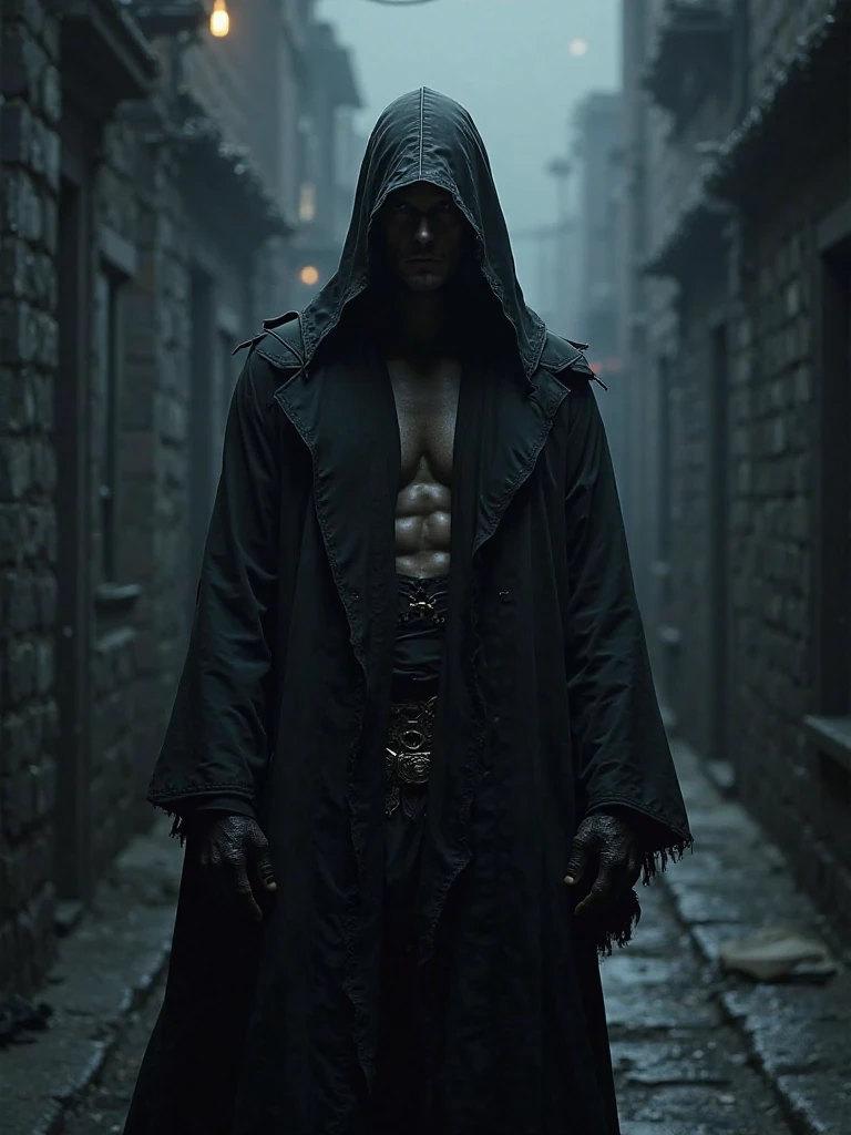 Image of a bad ass character wearing hoodie