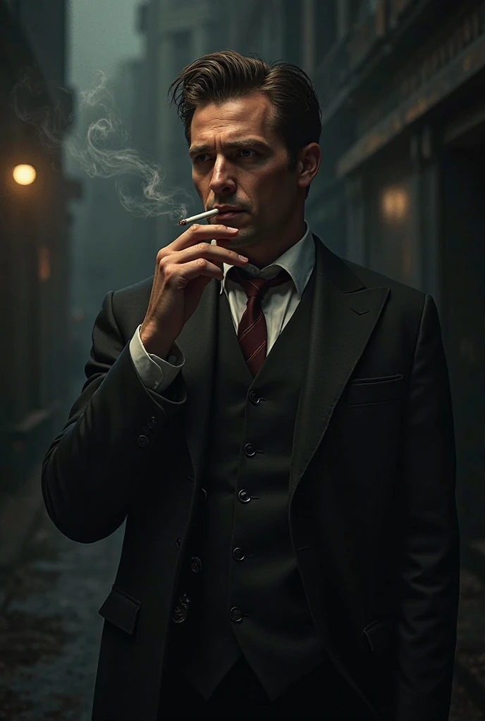 Tommy Shelby iconic smoking 