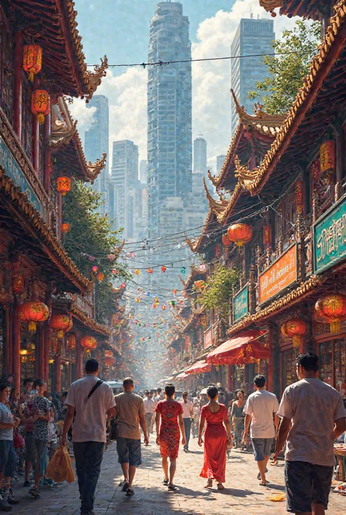 Chinatown in bangkok symbolic 