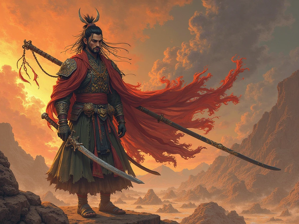 Kagutsuchi (カグツチ) — Nation de l’Ouest

🏜️ Politique interne :
Kagutsuchi est une nation aride et volcanique, construite sur des traditions anciennes, un code d’honneur strict, et la transmission orale du savoir.
La société est structurée en clans, chacun responsable d’un territoire et spécialisé dans un art (forge, guerre, médecine, spiritualité...).
Les Shinkanshas sont respectés comme des piliers de la mémoire du monde. Ils sont initiés dès leur plus jeune âge à des rites secrets, et le lien entre pouvoir et responsabilité y est sacré.
L’enseignement est rude : épreuves physiques, survie dans le désert, méditation dans la lave, pour forger un esprit aussi solide que la pierre. Ceux qui échouent retournent au peuple sans honte, car l’échec est vu comme le début du savoir.
________________________________________
🏜️ Politique externe :
Gojin Yakushimaru croit fermement à la non-ingérence, mais impose le respect : toute attaque contre Kagutsuchi est rencontrée avec une violence fulgurante et sans pitié.
Kagutsuchi n’intervient jamais dans les conflits étrangers, sauf pour protéger l’équilibre du monde ou un pacte ancien. Cette nation agit comme le gardien silencieux d’un feu sacré, et elle possède l’une des armes scellées légendaires les plus redoutées.
Ses émissaires sont souvent des anciens guerriers devenus sages, envoyés non pas pour négocier, mais pour juger.
🏜️ Gojin Yakushimaru, le Gardien des Cendres :
Shinkansha de naissance, son pouvoir semble connecté à l’élément fondamental de la Terre, bien qu’aucun ne sache précisément ce qu’il est capable de faire.
Certains racontent qu’il a dompté un dragon de lave dans sa jeunesse, ou qu’il serait descendu dans les cratères.