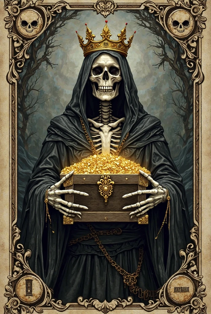Golden skull, magic, mysticism