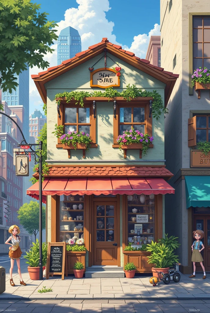 A modern little shop from above