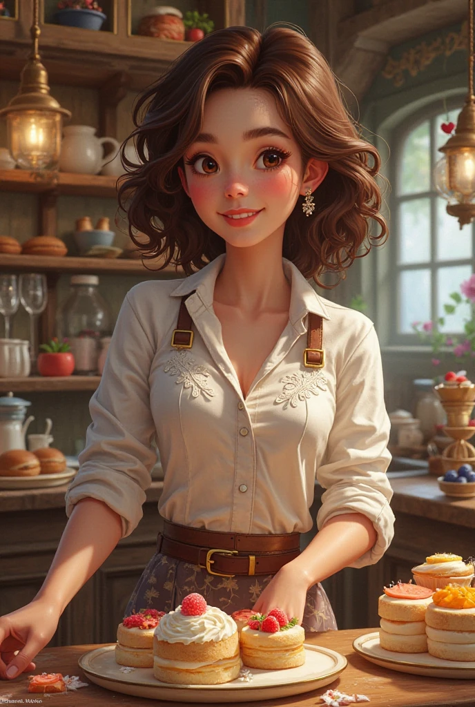 Name  andaz baker's and CONFECNAR background cake pastry patties cold drink ice cream