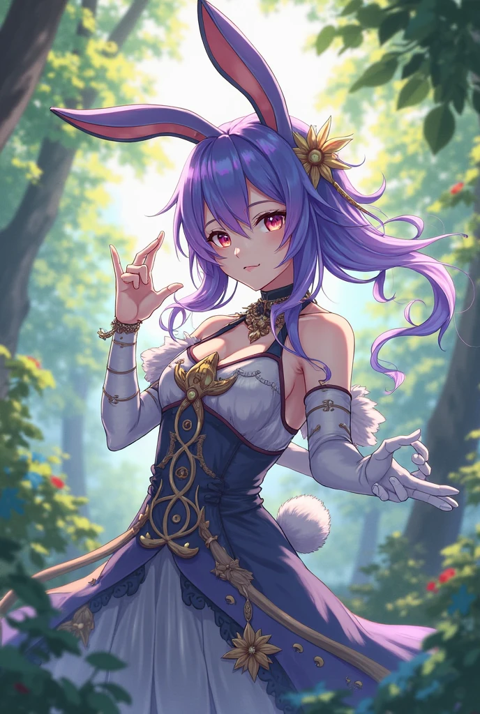 ((masterpiece, best quality)), (Pokémon), (sylveon) (furry), 4k, Detailed, Intricate Details, solo, one character, eye patch, woman with an eye patch, best quality, (female), fluffy fur, (tail), (2 ears), exposed navel, detailed breast, long flowing hair, fluffy fur around the neck, good anatomy, wide hips, wearing black poncho, looking at the viewer