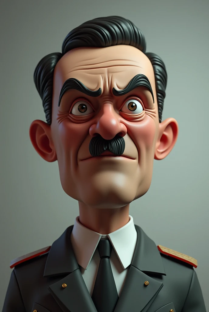 Create an image of Hitler 3d animation style
