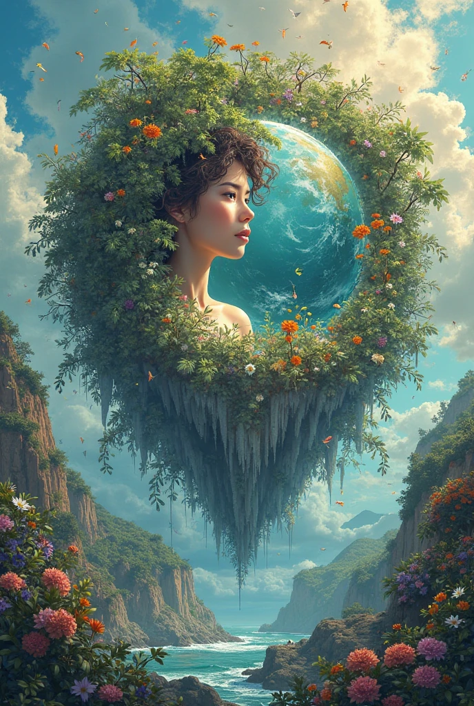 generate broachers for earth day art competition