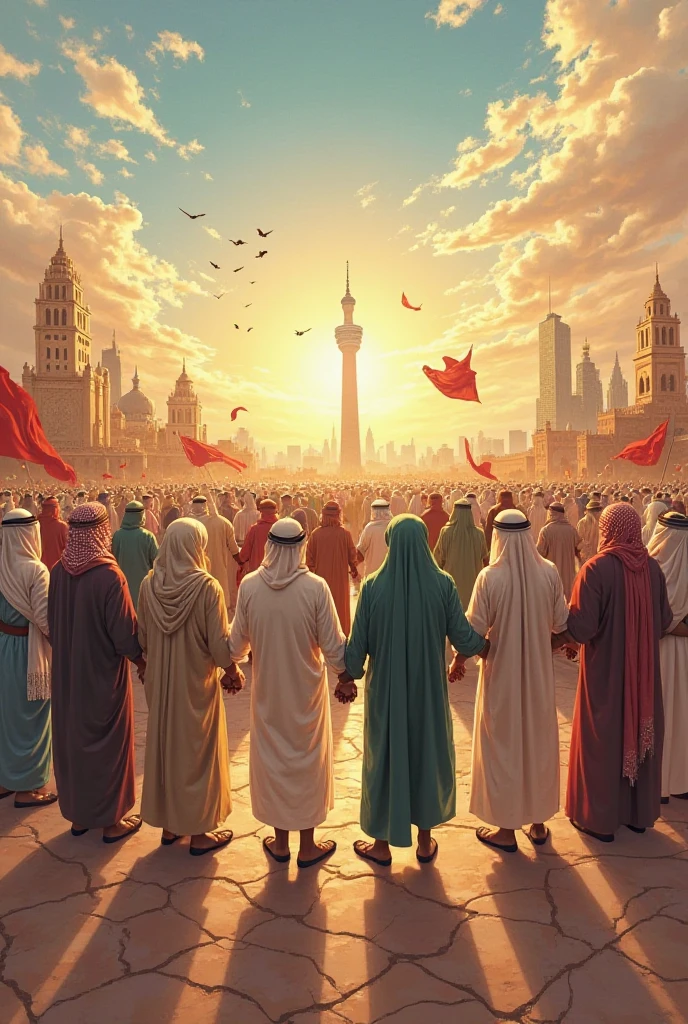 Make arab countries holding each others hand