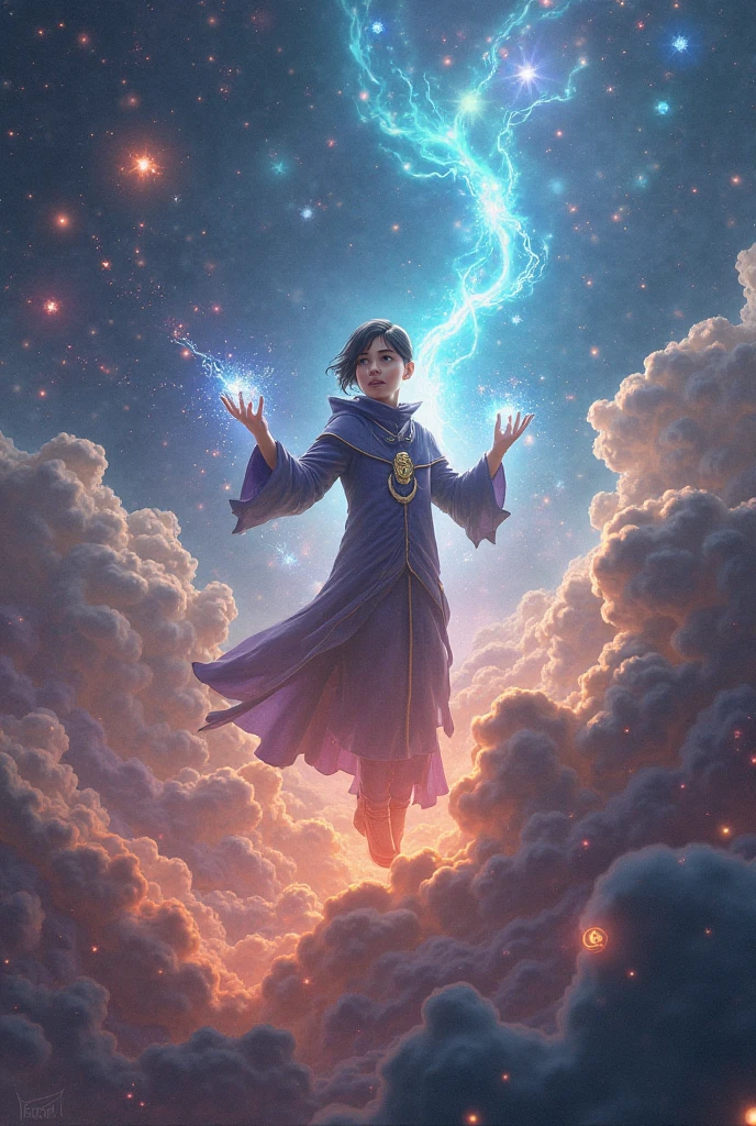 A young space magician