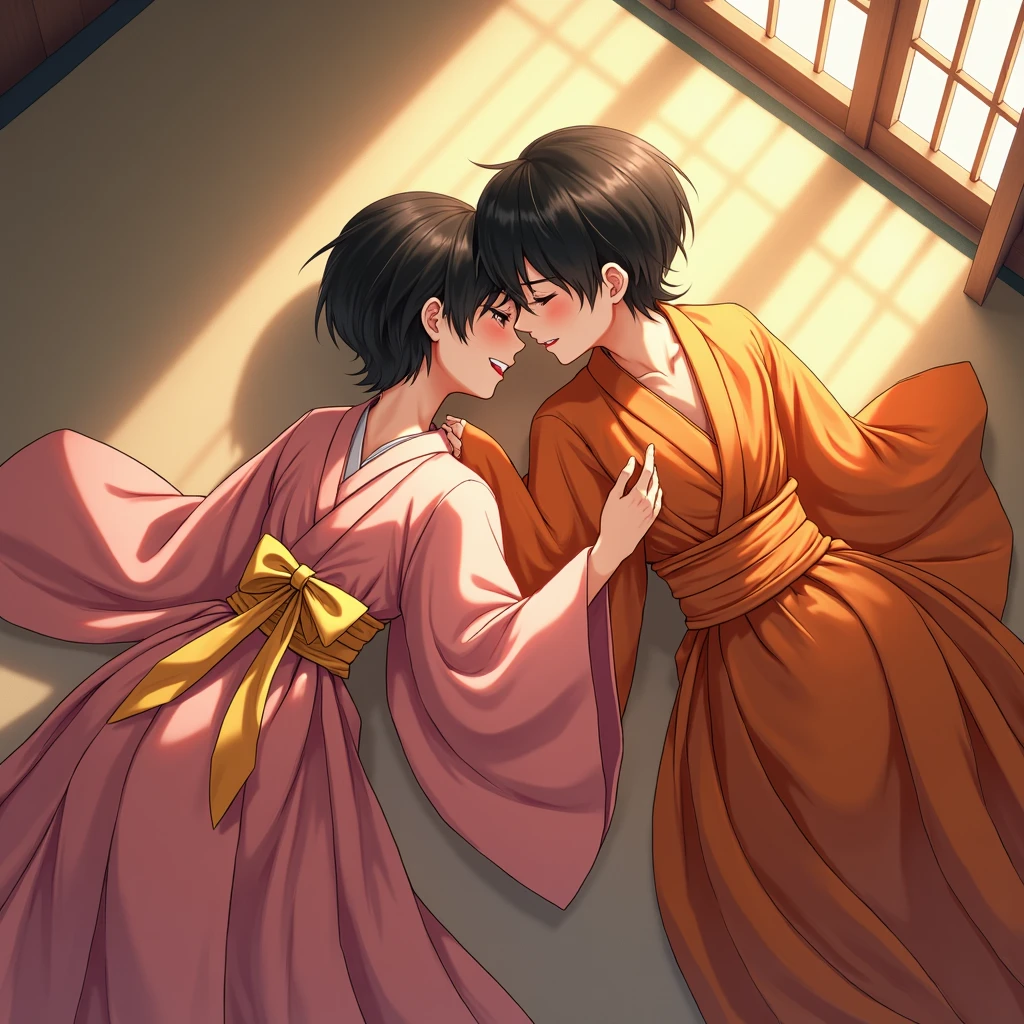 Best Photo 4k,High detail,(Side view),(Beautiful Japanese mother and son:1.7),(Hug your mother's waist from the side),Are standing,8K, 超High resolution, High resolution, high quality, High detailed, Super detailed, Very detailed, Photo Real, Ultra-realistic, Art Photography, Revealing the details, detailed parts body, An exquisite masterpiece of art, Trending on Art Station